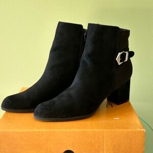 Boots, Black Suede